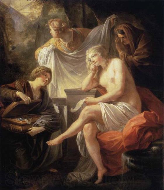 Friedrich Heinrich Fuger Bathsheba at the Bath Spain oil painting art